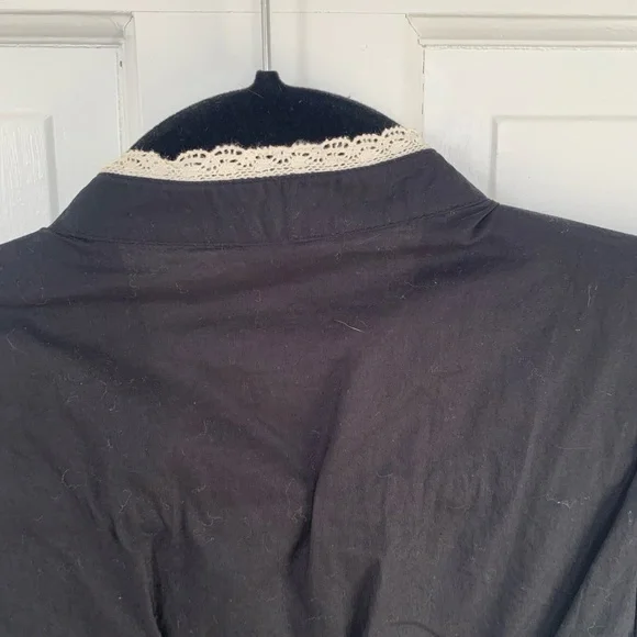 Odille Black and White Ruffled Blouse - Picture 9 of 9